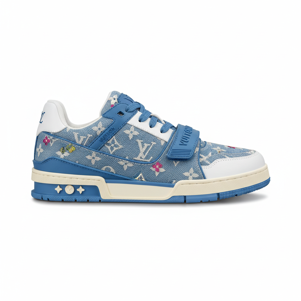 Louis Vuitton LV Trainer Low 'Blue Monogram Denim'