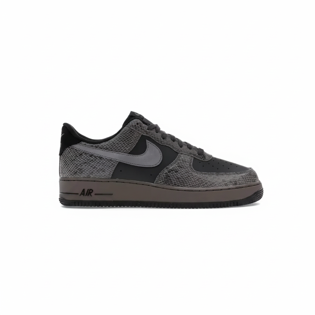 Nike Air Force 1 Low 'Black / Dark Charcoal Snake'