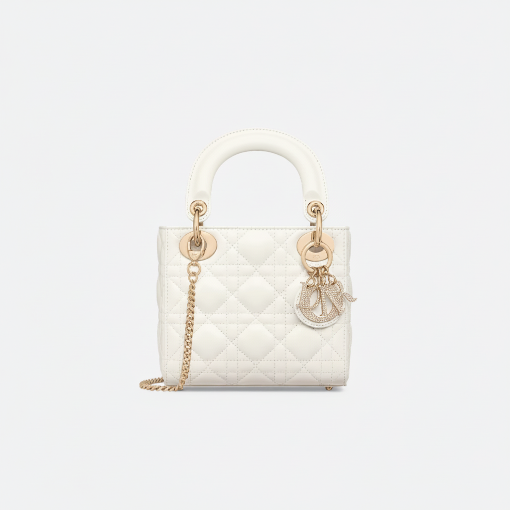 Dior Lady Dior Mini "Latte / Crystal / Gold"