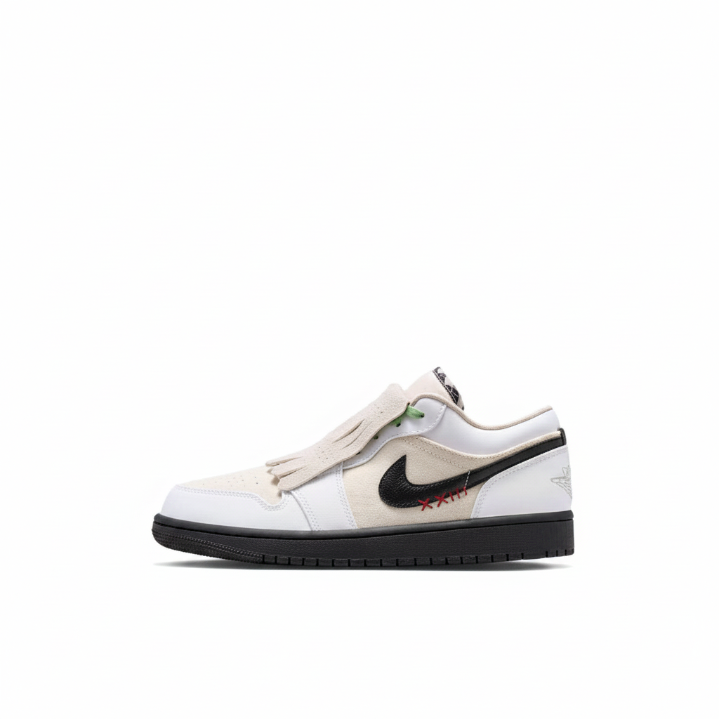 Air Jordan 1 Low x Maison Château Rouge 'White / Black'