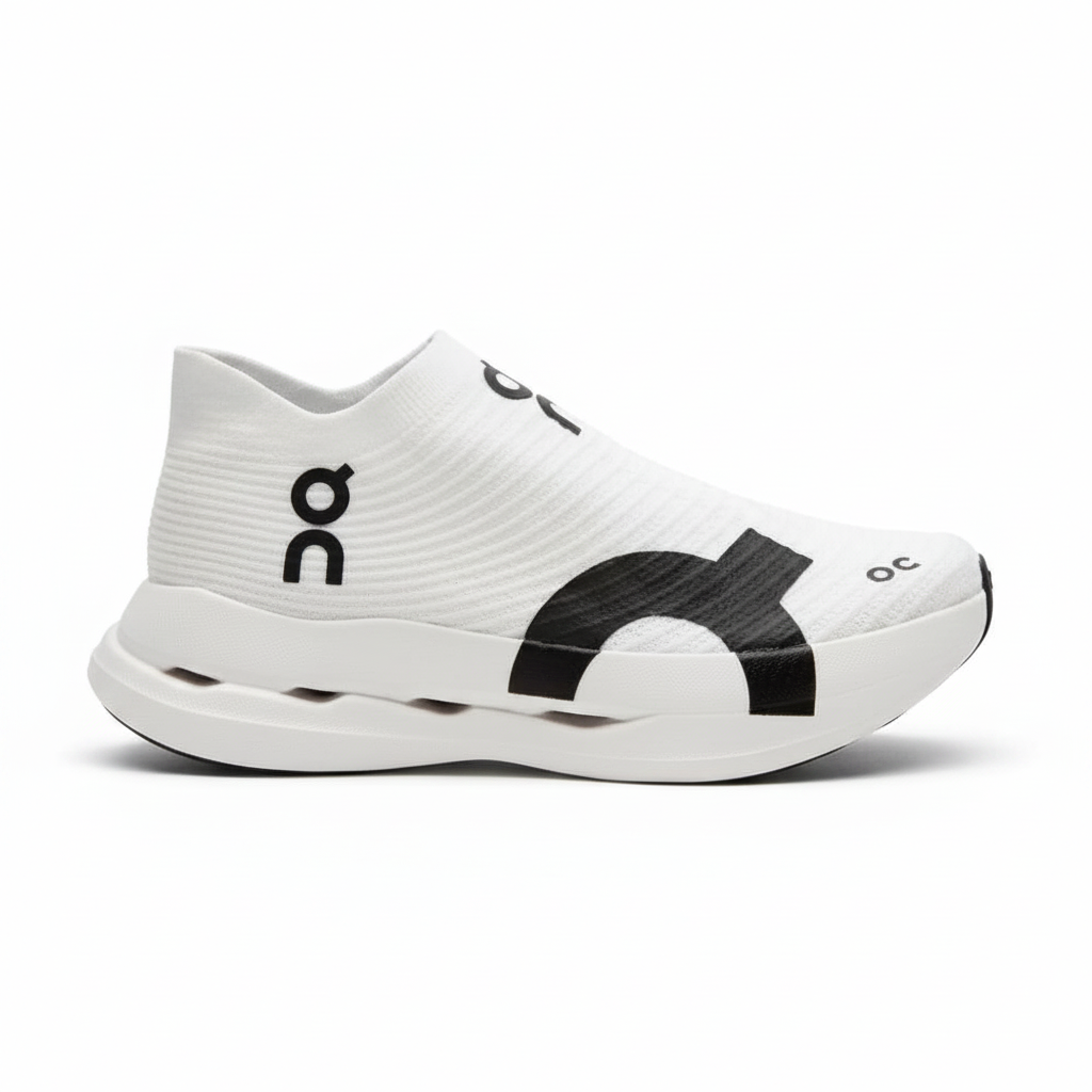 On Cloudboom Strike LS 'White / Black'