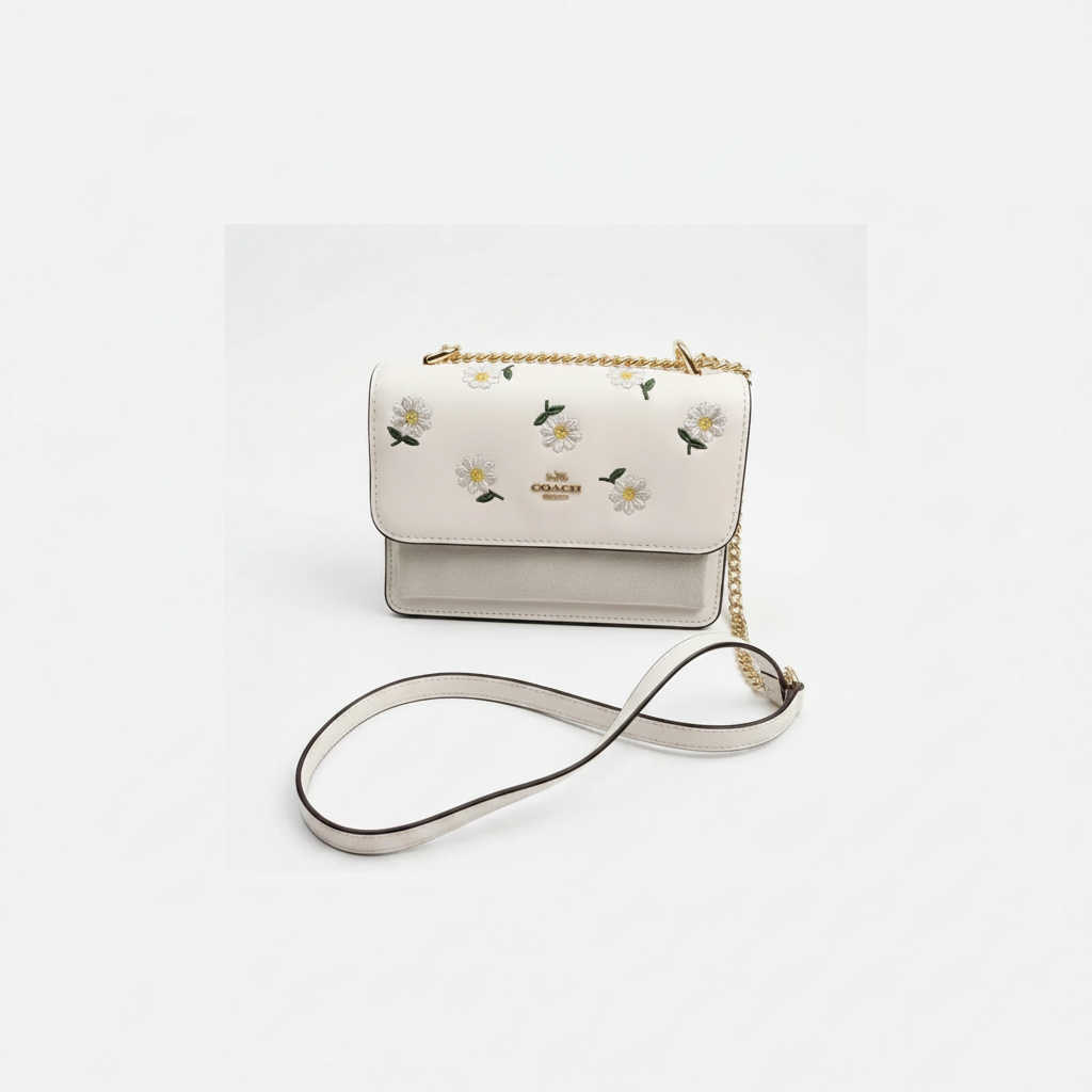 Coach Klare Crossbody "Chalk / Daisy Embroidery / Gold"