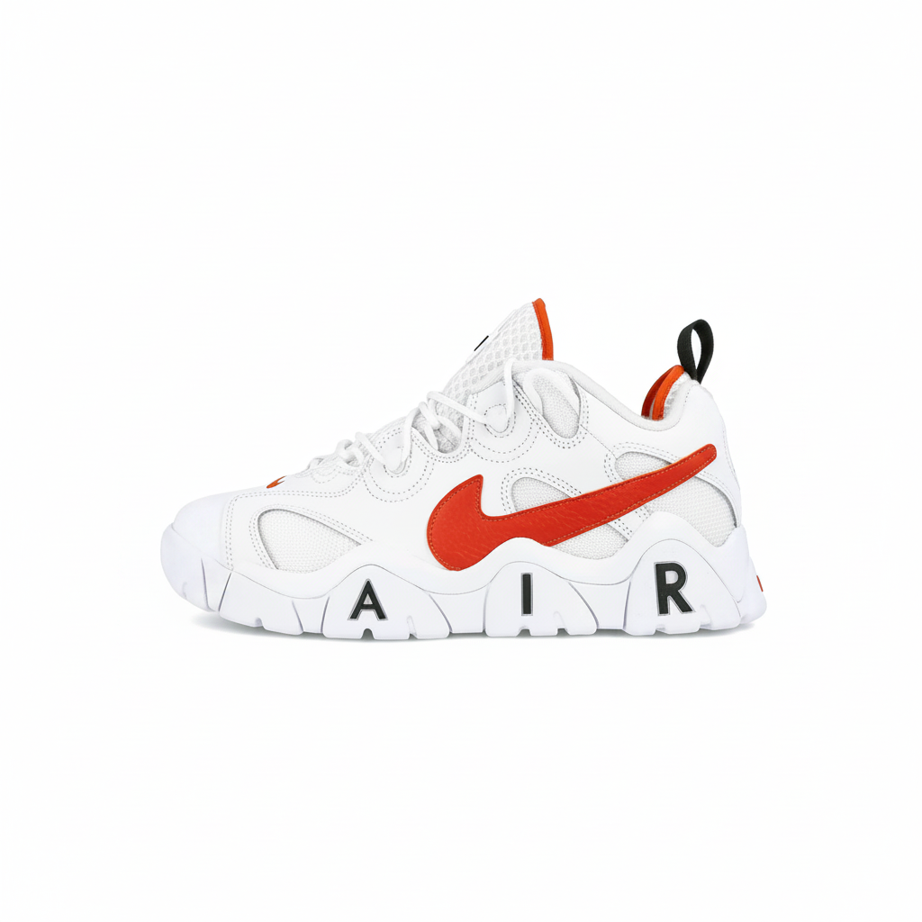 Nike Air Barrage Mid "White / Team Orange / Black"