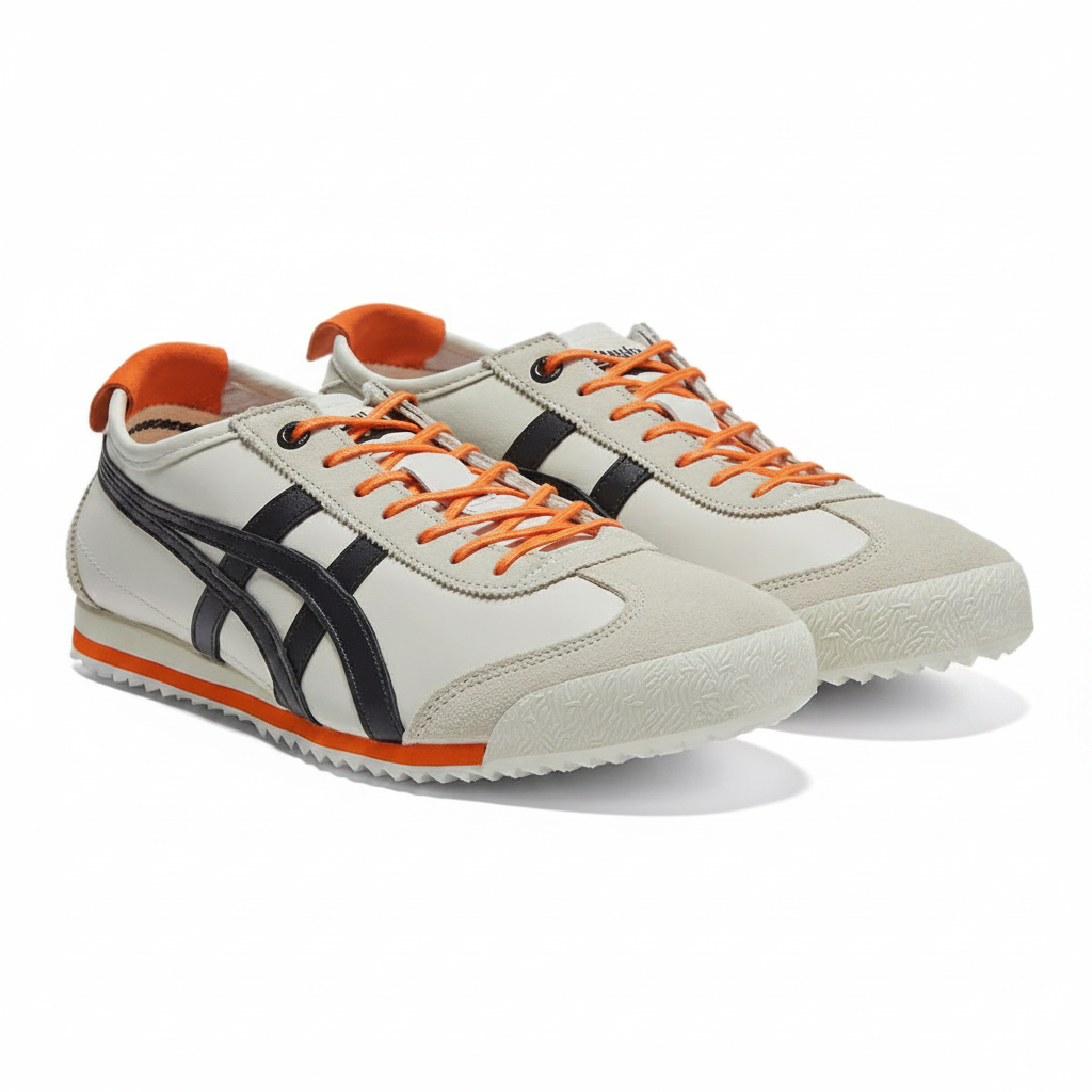 Onitsuka Tiger Mexico 66 Cream Black Orange - Product Shot