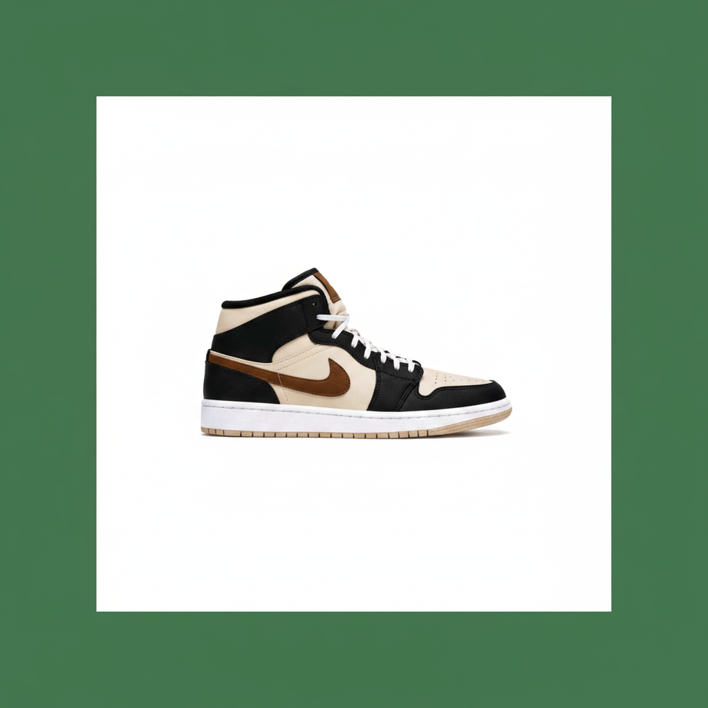 Air Jordan 1 Mid 'Black / Mocha / Tan'