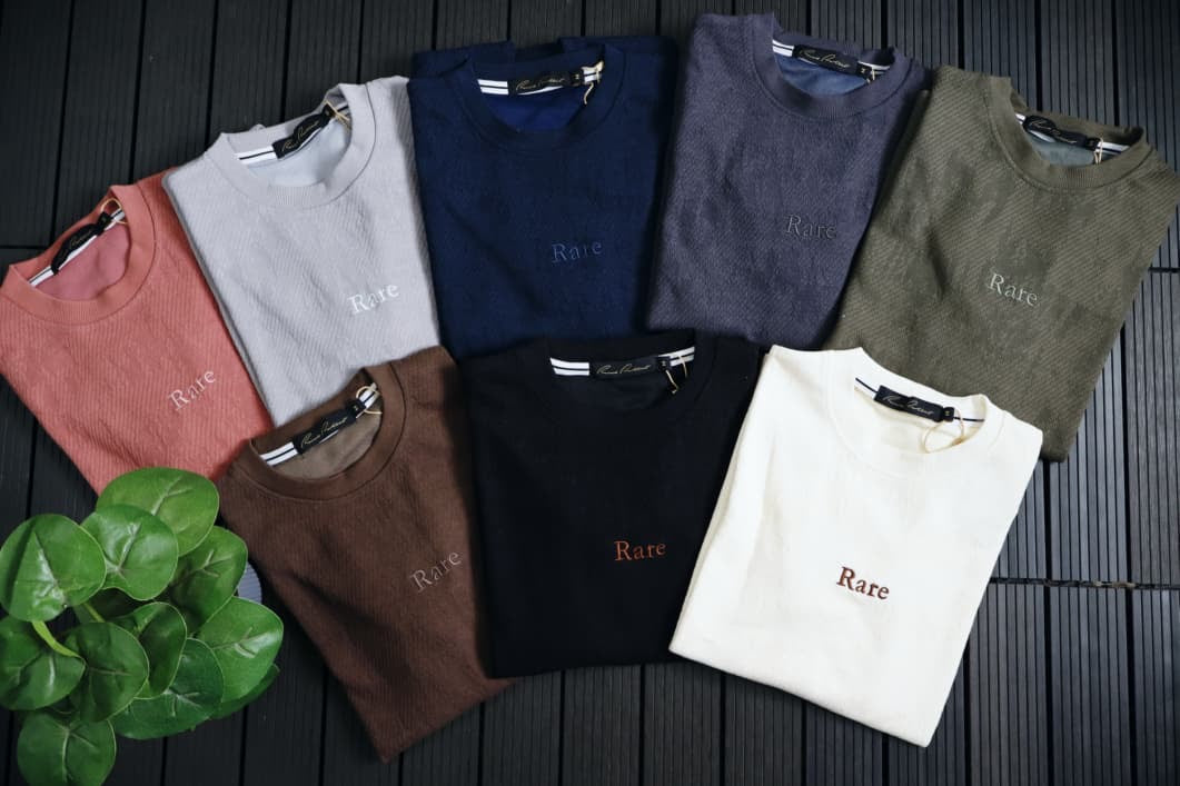 Rare Rabbit Embroidered Textured Knit Sweatshirt