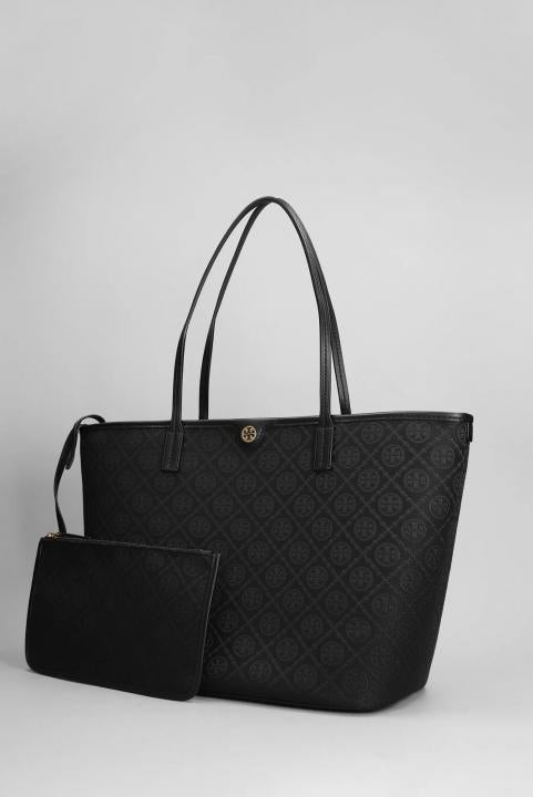Tory Burch Ever-Ready Large Tote "Black / Gold"