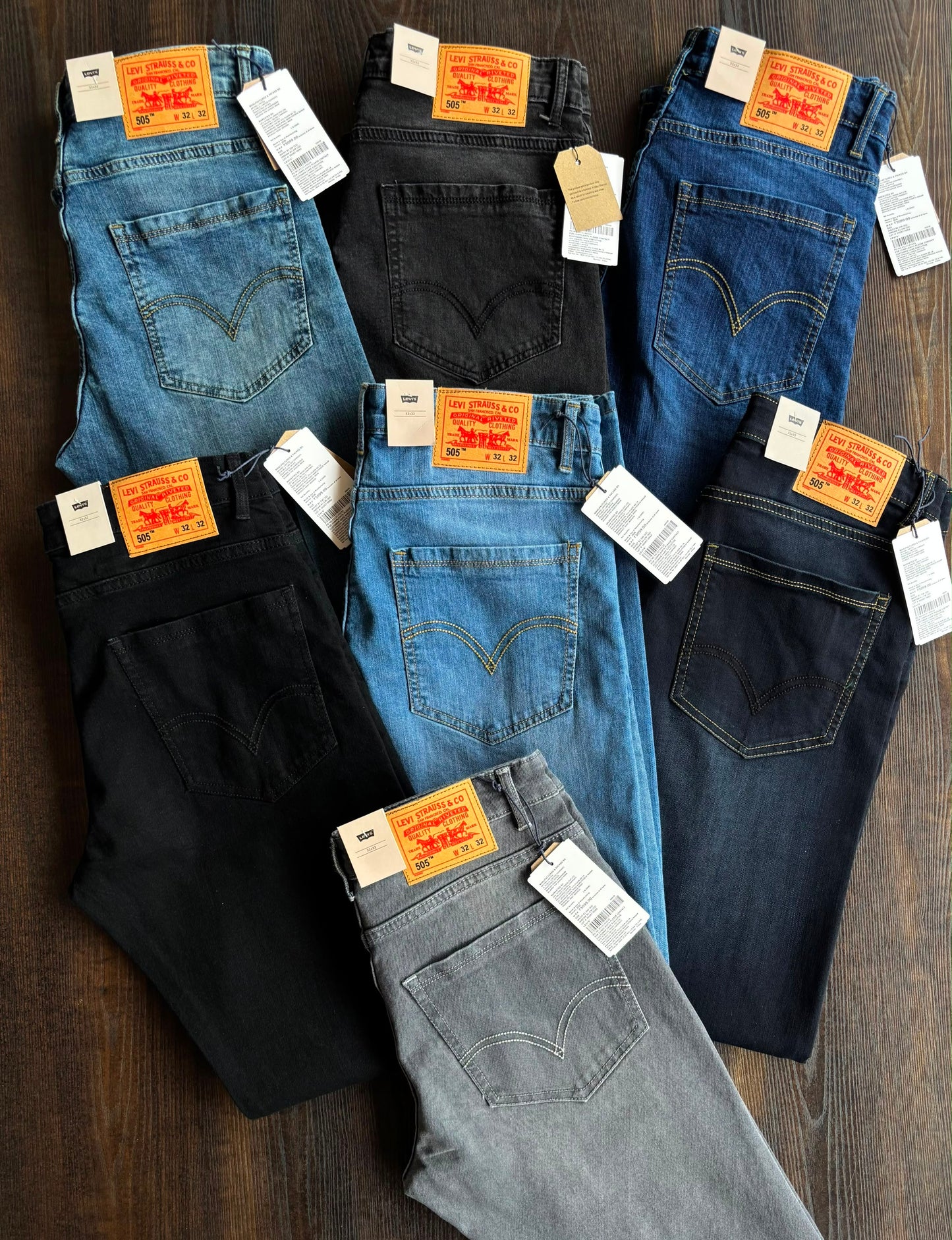 Levi's 505â„¢ Regular Fit Jeans â€“ Dark Navy