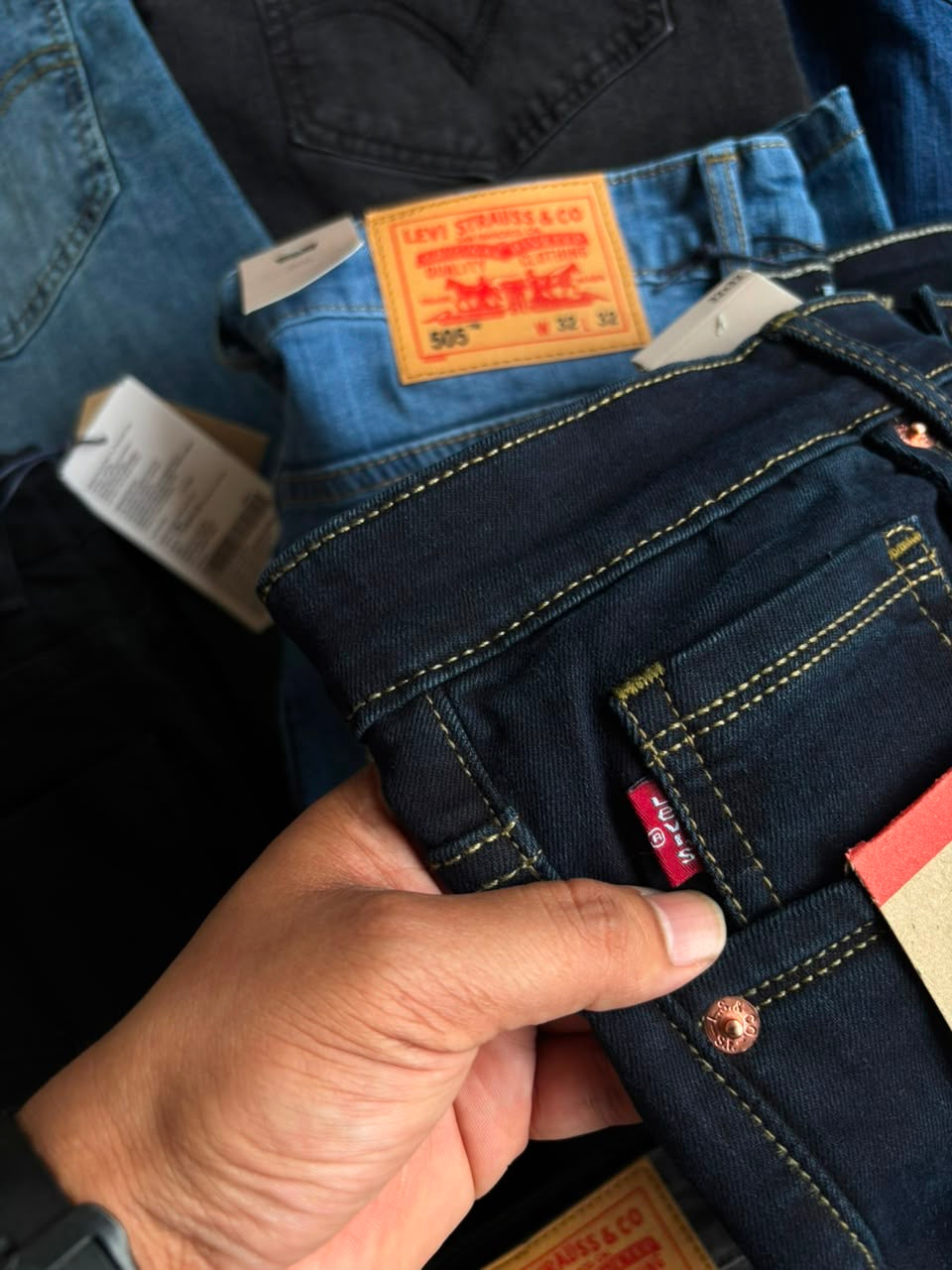 Levi's 505â„¢ Regular Fit Jeans â€“ Dark Navy