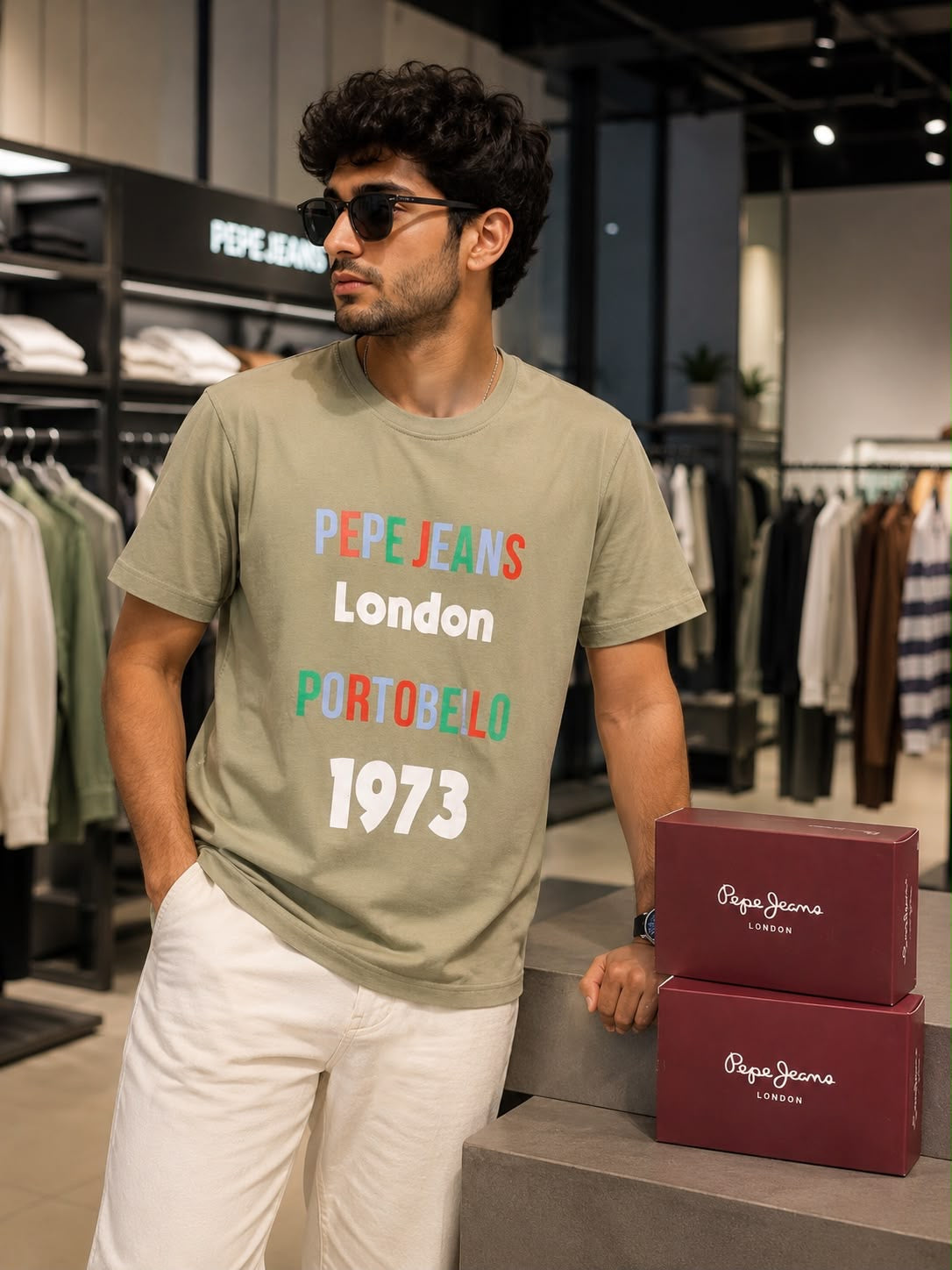 Pepe Jeans London Men's Graphic Printed T-Shirt