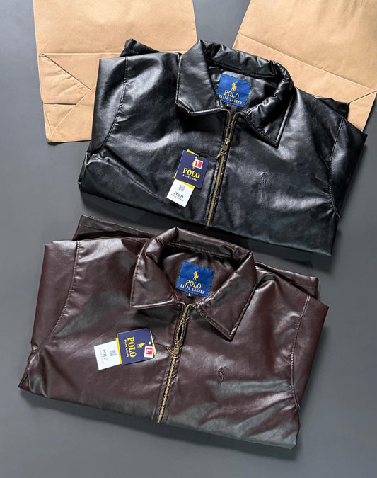 Polo Ralph Lauren Men's Faux Leather Bomber Jacket