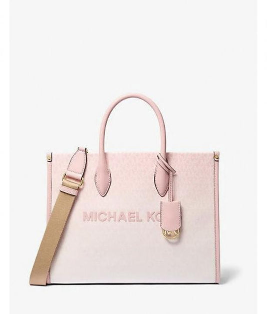 Michael Kors Mirella Medium Tote "Soft Pink / Gold"