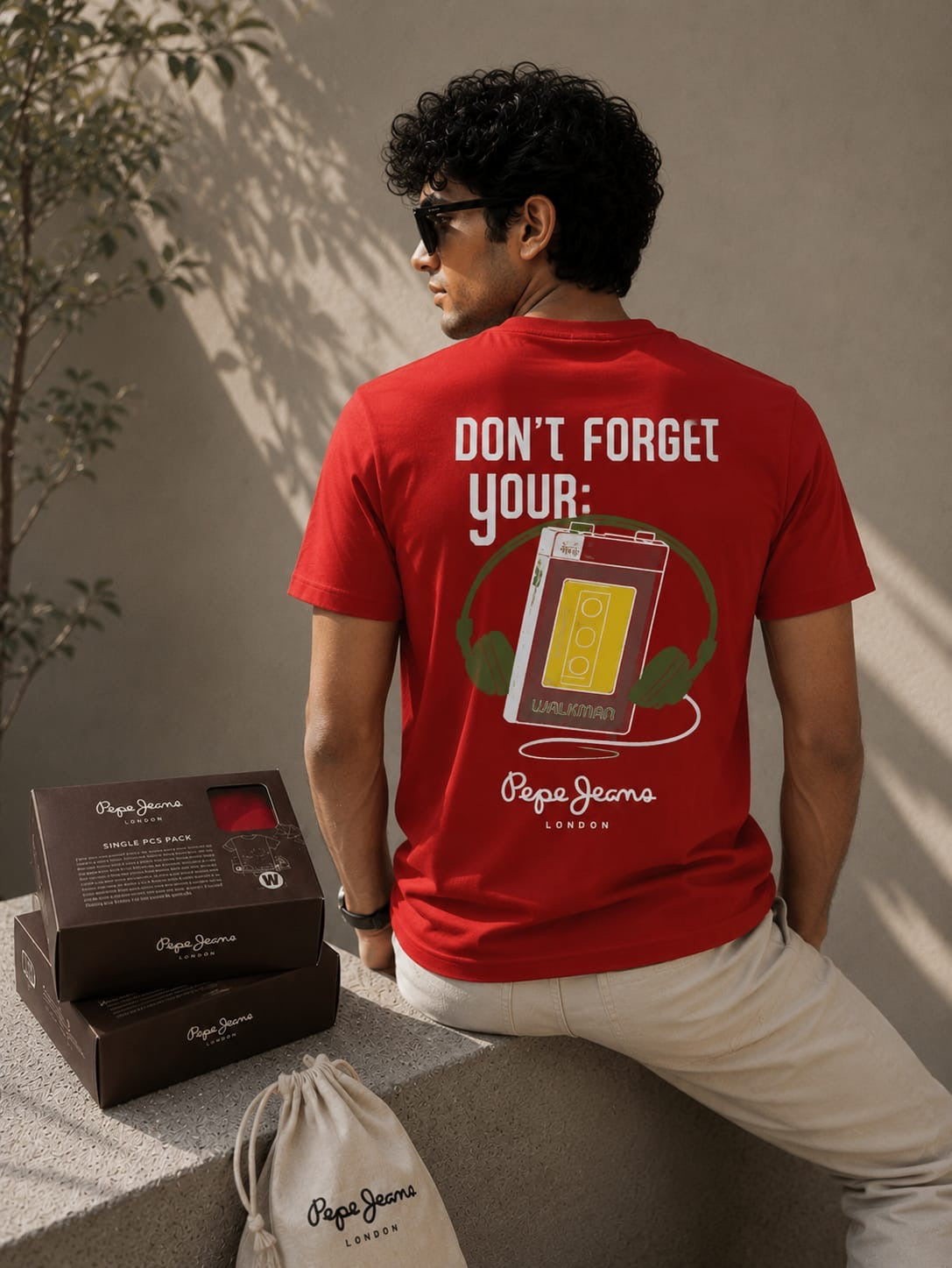 Pepe Jeans London Men's Graphic Printed T-Shirt