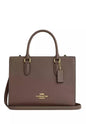 Coach Zoe Medium Carryall Dark Brown Pebbled Leather