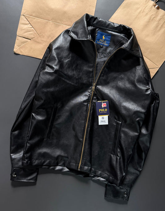 Polo Ralph Lauren Men's Faux Leather Bomber Jacket