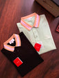 Loro Piana Men's Striped Collar Polo Shirt8