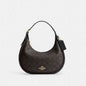 Coach Ellie Hobo Brown Black Signature Canvas