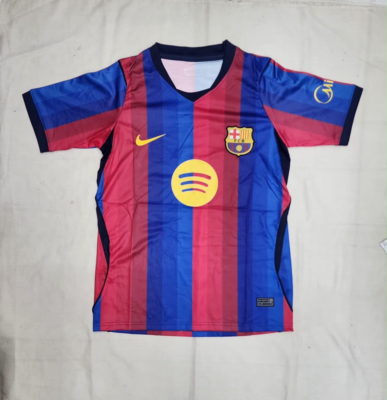 FC Barcelona Nike Home Jersey â€“ Red & Blue Stripes | Spotify Edition