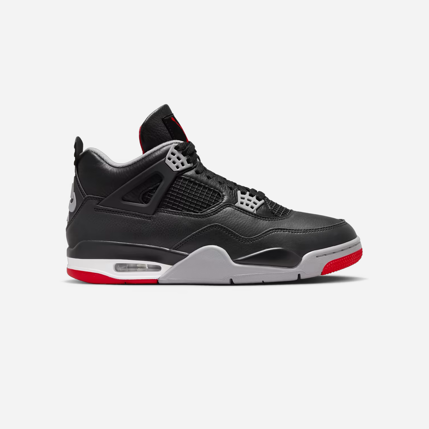 Air Jordan 4 Retro Bred Reimagined Black Fire Red Cement Grey