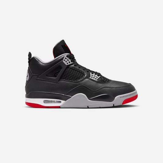 Air Jordan 4 Retro Bred Reimagined Black Fire Red Cement Grey
