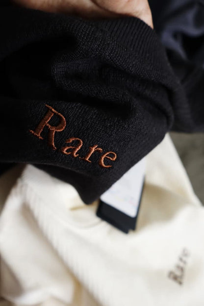 Rare Rabbit Embroidered Textured Knit Sweatshirt