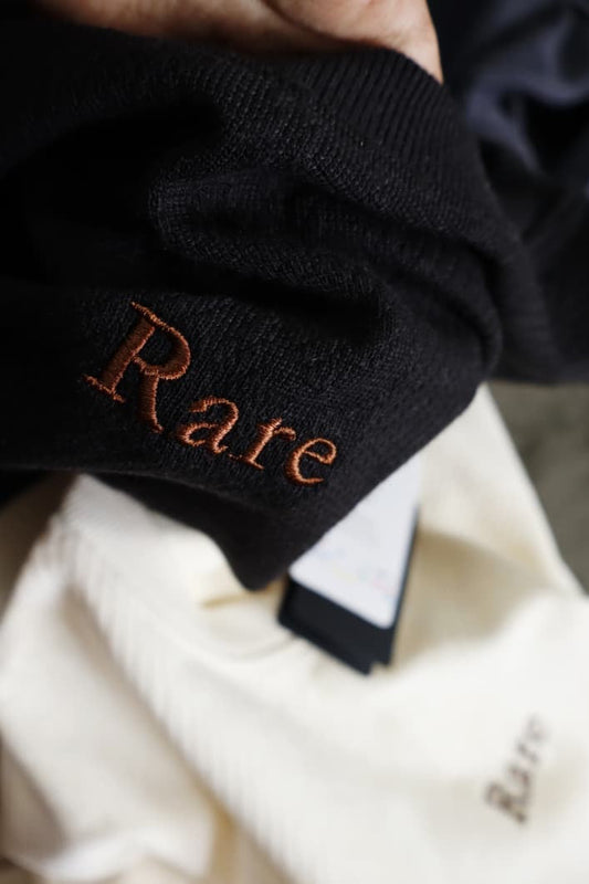 Rare Rabbit Embroidered Textured Knit Sweatshirt