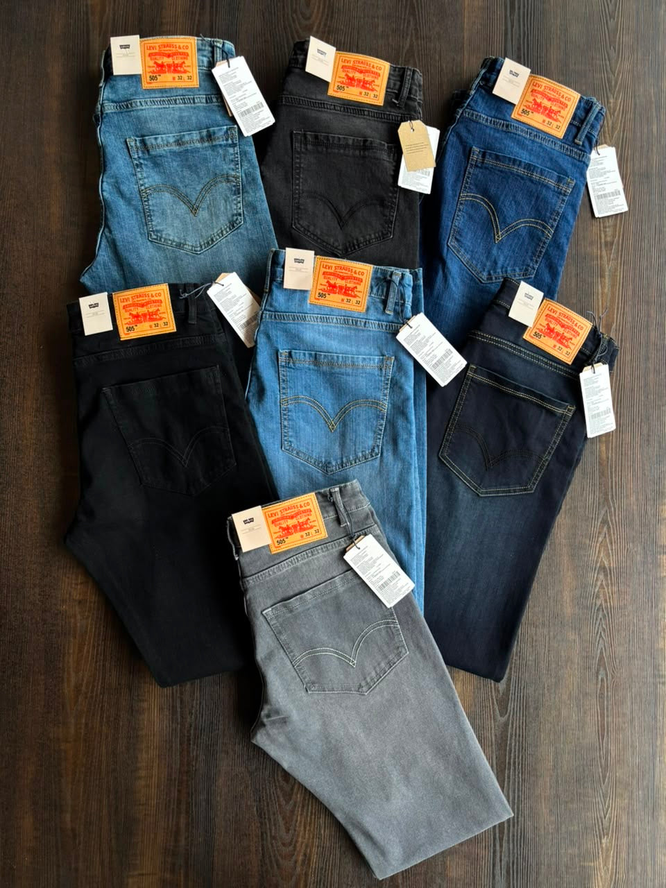 Levi's 505â„¢ Regular Fit Jeans â€“ Dark Navy