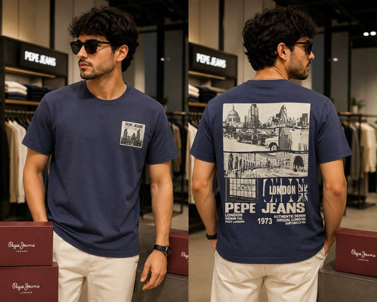 Pepe Jeans London Men's Graphic Printed T-Shirt