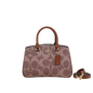 Coach Mini Darcie Carryall Tan Brown Signature Canvas