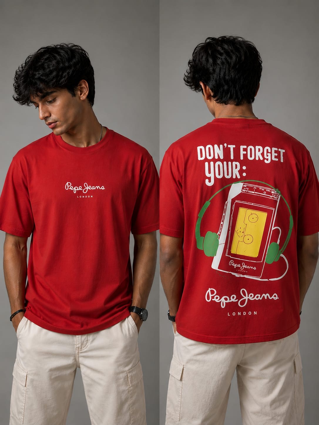 Pepe Jeans London Men's Graphic Printed T-Shirt