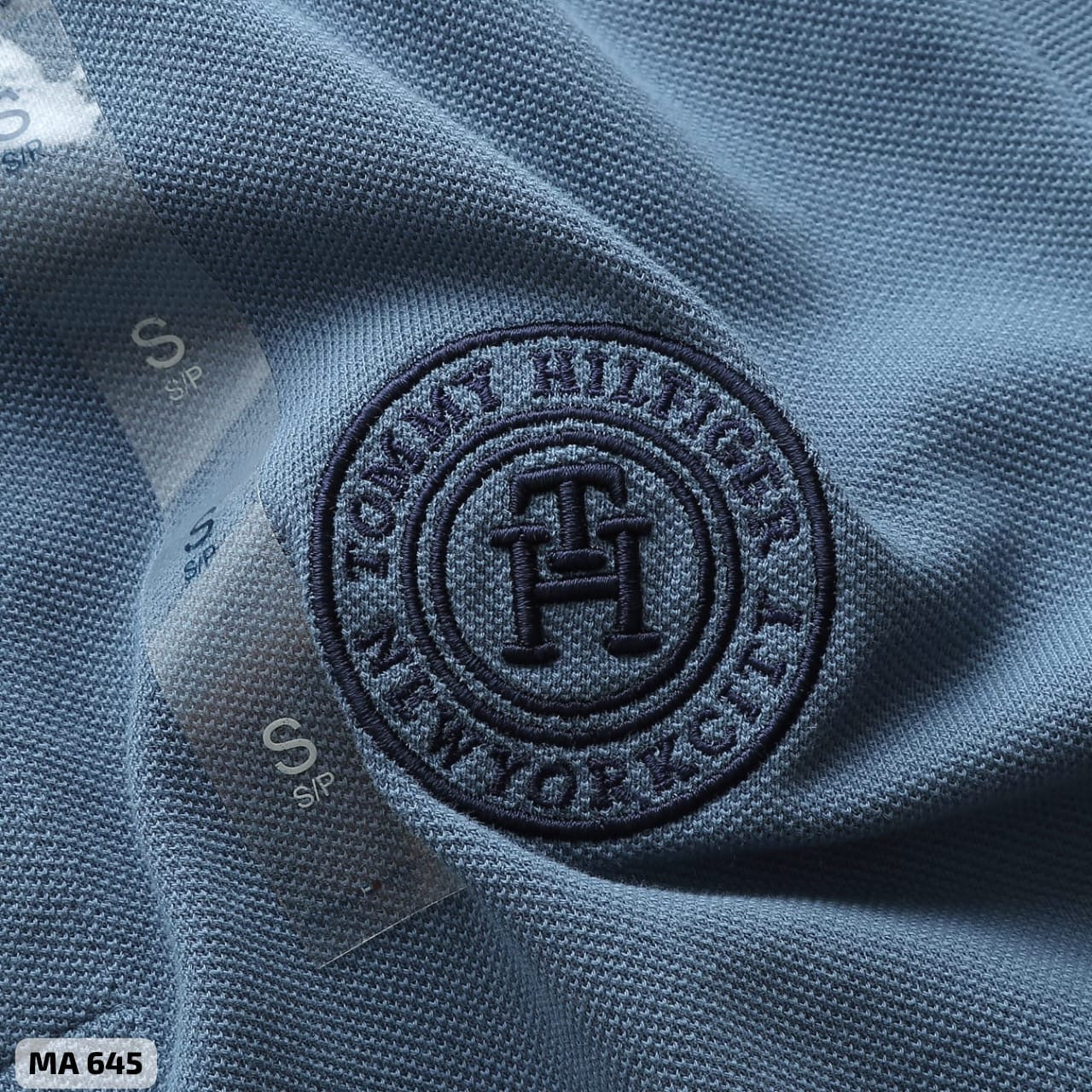 Tommy Hilfiger Men's TH Monogram Crest Custom Fit Polo Shirt