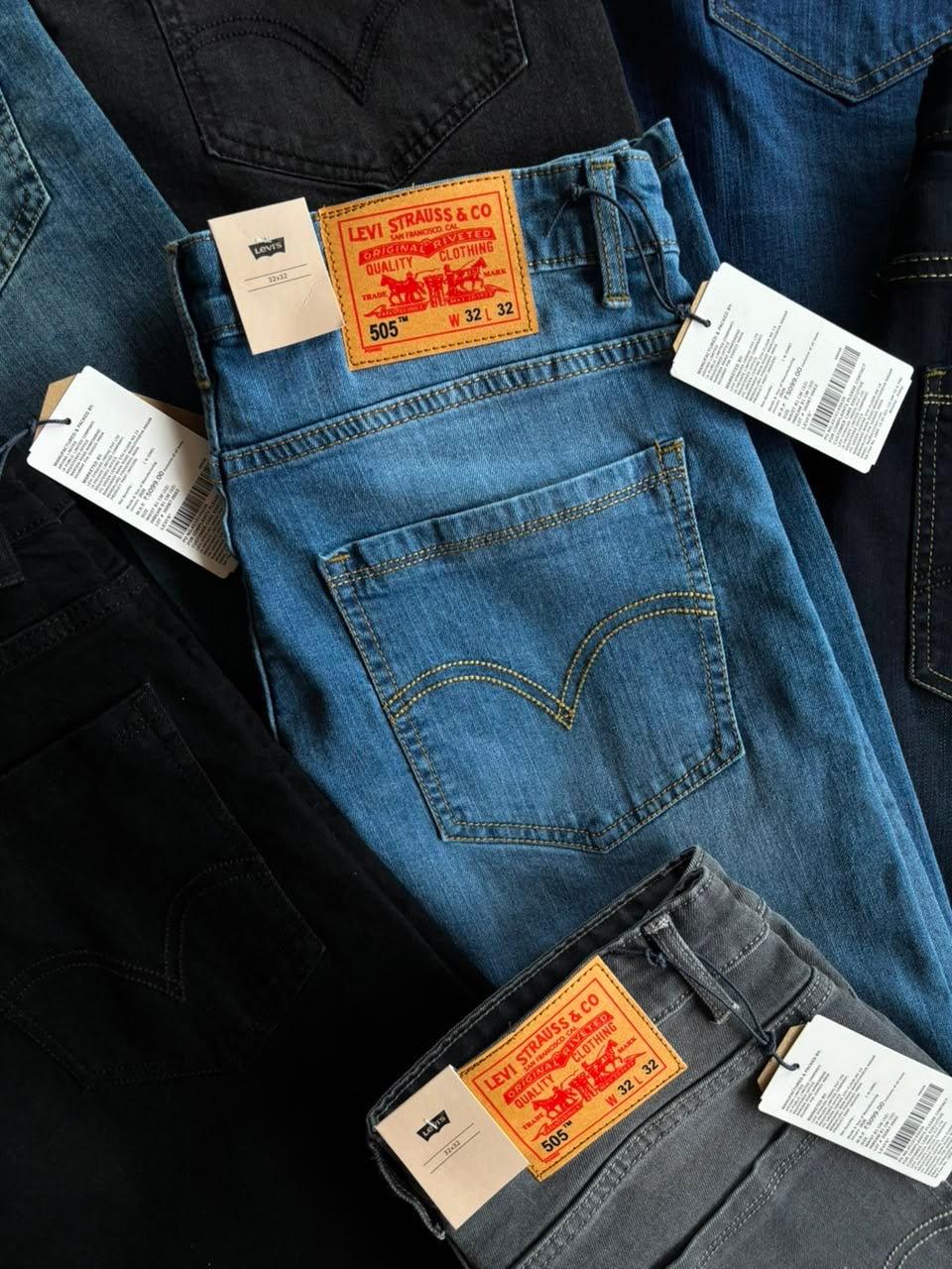 Levi's 505â„¢ Regular Fit Jeans â€“ Dark Navy