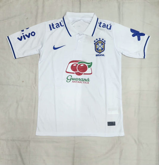 Nike Brazil CBF Training Polo Jersey â€“ White | GuaranÃ¡ Antarctica Edition