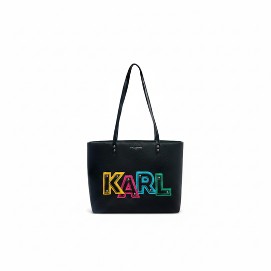 Karl Lagerfeld Paris Maybelle Tote – Black & Multicolor KARL