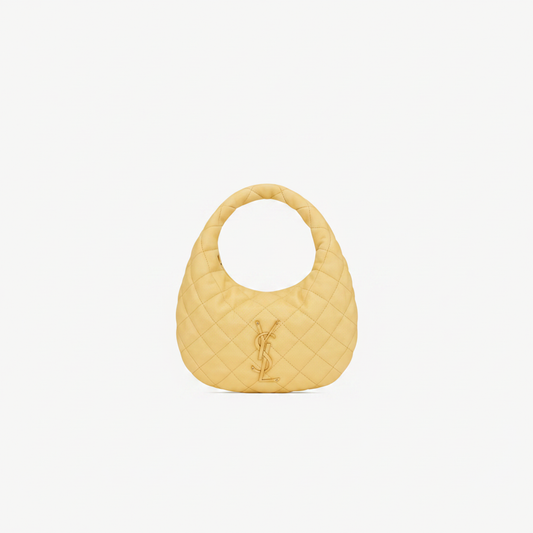 Saint Laurent Le Niouvi Quilted Hobo Bag – Yellow