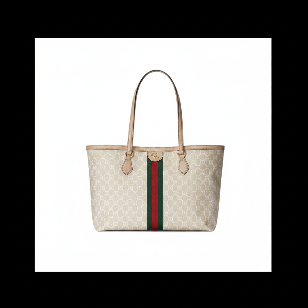 Gucci Ophidia Medium Tote – Ivory GG Supreme Canvas