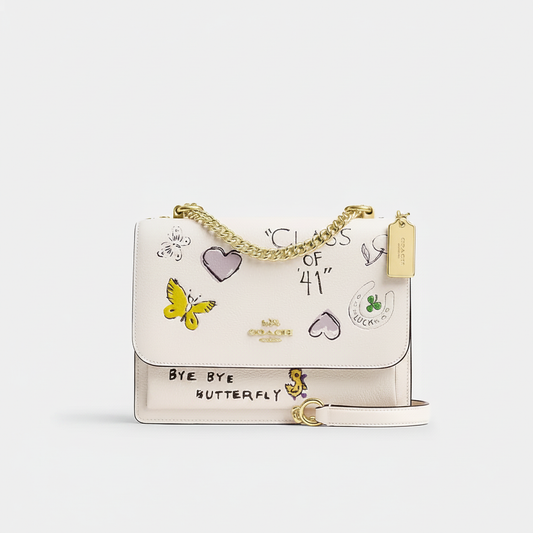 Coach Klare Crossbody – Chalk Diary Doodle Print