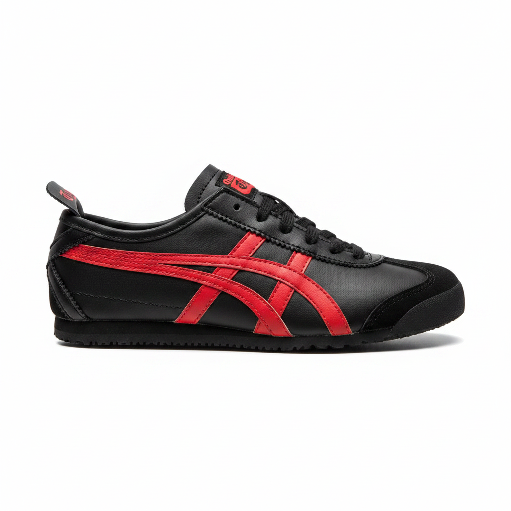 Onitsuka Tiger Mexico 66 Black Red - Product Shot
