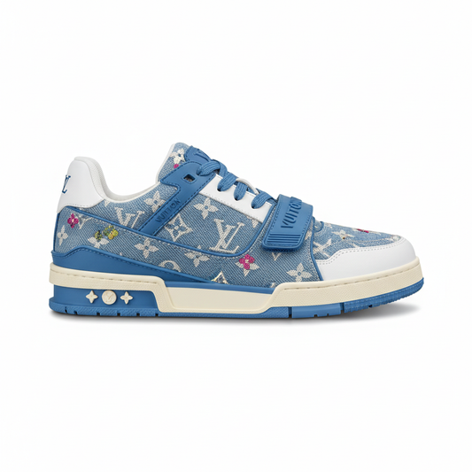 Louis Vuitton LV Trainer Low 'Blue Monogram Denim'