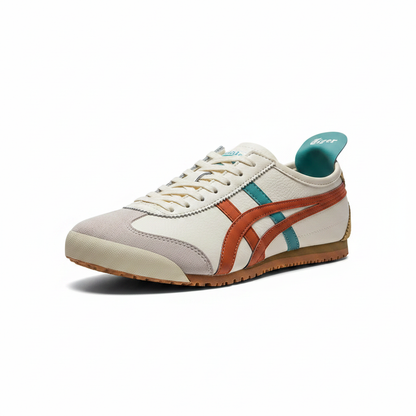 Onitsuka Tiger Mexico 66 Cream Terracotta Teal - Product Shot