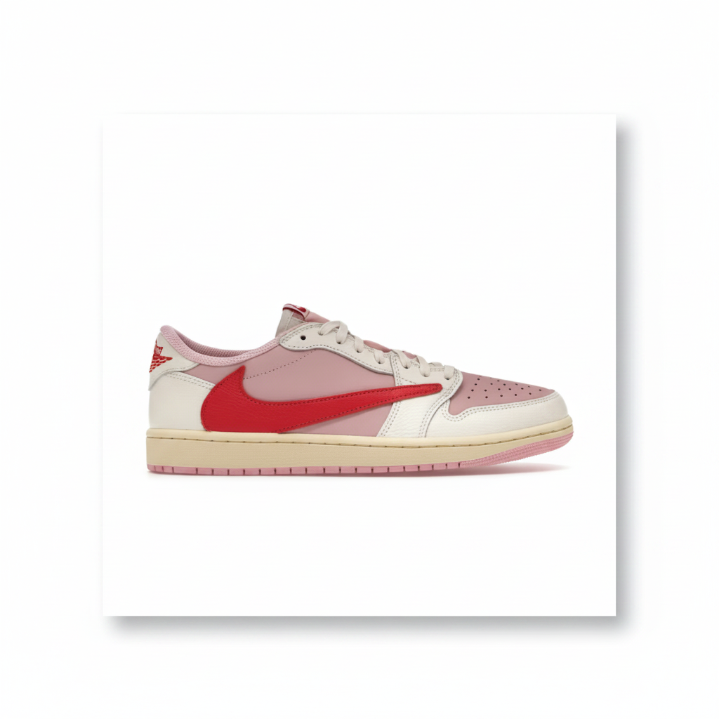 Air Jordan 1 Low OG 'Valentine's Day' (Muslin / Pink / Red)