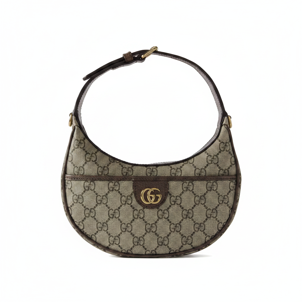 Gucci Ophidia GG Half-Moon Mini Hobo Bag