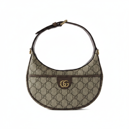 Gucci Ophidia GG Half-Moon Mini Hobo Bag