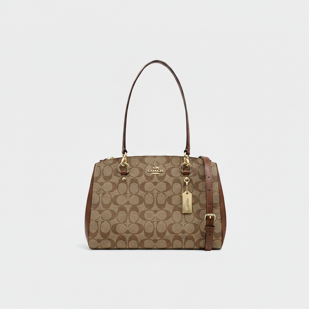 Coach Etta Carryall – Signature Canvas Khaki/Brown
