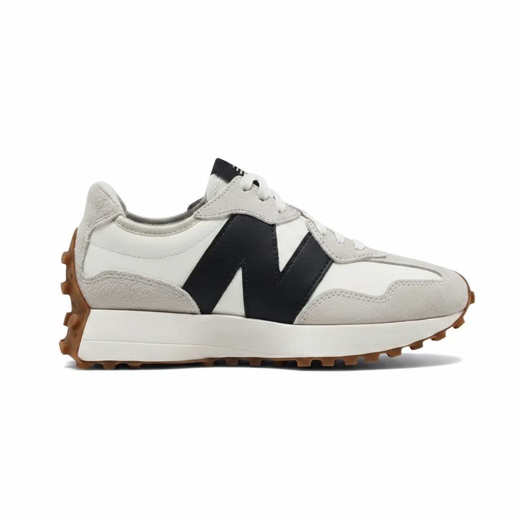 New Balance 327 White Black Gum