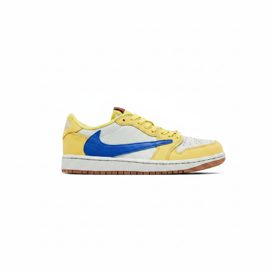 Travis Scott x Air Jordan 1 Low OG Canary Yellow Blue Gum