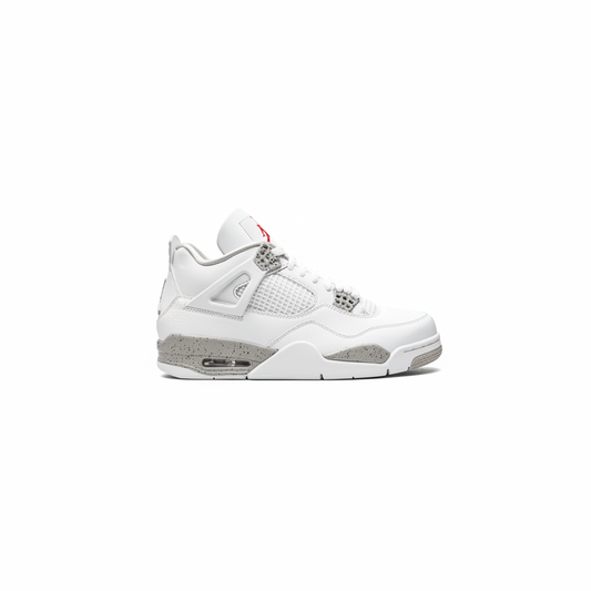 Air Jordan 4 Retro White Oreo White Tech Grey Fire Red