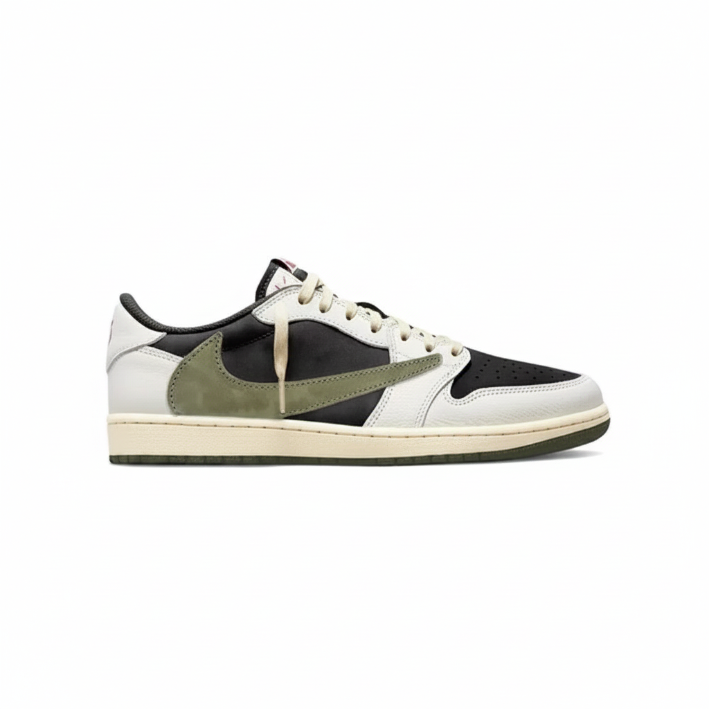 Travis Scott x Air Jordan 1 Low OG Olive Sail Black