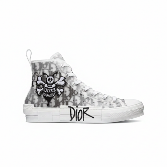 Dior B23 High Top x Shawn Stussy "Grey Oblique"