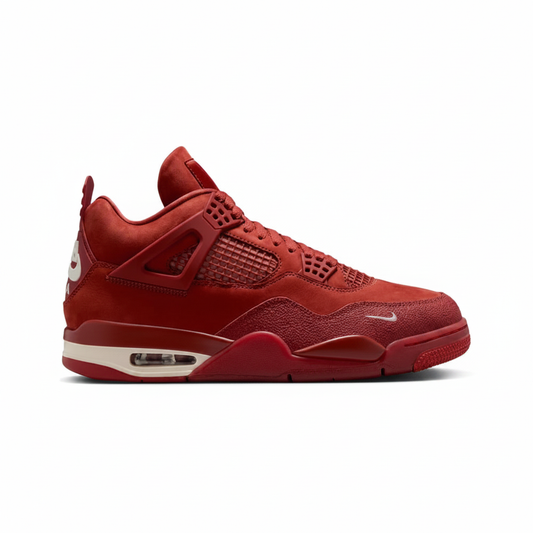 Air Jordan 4 Retro University Red Suede lateral view